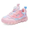 Atletische buitenkinderen schoenen meisjes sneakers mesh ademende kinderen sportschoenen mode roze casual dagelijkse hardloop tennis sneakers 240407