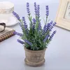 Decoratieve bloemen kunstmatige bloem pot lavendel planten potplanten rozemarijn etherische olie