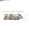 Konst och hantverk induktion Vocal Cat Ornaments Artificial Animal Sculpture Staty Livin Room Decoration Crafts Miniatures Hemtillbehör IFTL2447