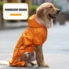 Vêtements pour chiens arc-de-papier animal imperméable veste de pluie détachable de chiens vêtements résistants à l'eau pour la mode du jour de la journée de pluie