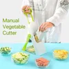 マニュアル野菜カッターフルーツチョッパーポテトシュレッドグレイターレモンスライススライサーホームカッターキッチンアクセサリーGADG 240325