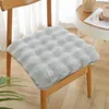 Oreiller en fausse fourrure en peluche canapé épaissie ménage petite chaise carrée ronde pour le sol de la fenêtre de papillon