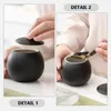 Opslagflessen keramische pot decor home suiker jar deksel snoepbus longjing koffie decoratieve theekeramiek multifunctionele container