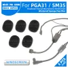 Tillbehör för Shure PGA31 SM35 PGA 31 SM 35 TQG öronuppsättning Mikrofon Huvudworn Mike Windscreen Foam Pop Filter Sponge Headset Mic Cover Shield