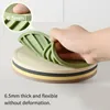 Table Mats Non-slip Heat-resistant Silicone Coasters For Kitchen Countertop Protection Round Pot Holder Coffee Mug