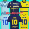 24 25 Boca Juniors Soccer Jerseys Cavani Janson Medina Villa Fernandez Benedetto Zeballos Maillots Blondel Barco Taborda футбольные рубашки мужчины дети 2024