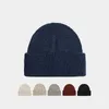 Beretten Solid Acryl Hoed Vrouwen herfst winter dik warm gebreide tienerkap mannen beanie kerstcadeaus