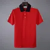 Summer Brand Clothes Luxury Designer Polo Shirts Men's Casual Polo Fashion Snake Bee Print Brodery T Shirt High Street Mens Polos Asian Size M-3XL