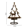 Kaarsenhouders Kerstmis thema boom kandelaar ijzer kunsttafel decoratie omgevingslamp elanden ornamenten cadeau