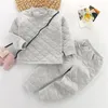 Set di abbigliamento per bambini per bambini inverno vestiti vestiti in pila calda set da ragazzi ragazze addensano abbigliamento per dormire baby thermal mutande