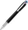 2022 NYA LUXURY ROLLER BALL POINT PENNS MED Söt Crystal Top Office Business Supplies Blue Planet Special Writing Ink Fountain9434348