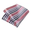 Krawaty na szyję różowy biały biały paski modne jedwabne zestaw brzemienia mankiety