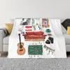 Koce przyjaciele sofa polarowa rzut kocem ciepły flanelowy program telewizyjny do pościeli na kanapę na kanapie