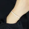 Charm Bracelets White Pearl Bangles For Women Stainless Steel Imitation Adjustable Chain Jewelry Gift Wholesale Retail