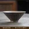 ティーカップ日本の小さなカップクリエイティブセラミックギルトラストグレーズレトロマスターキルンチェンジシングルサンプルギフト