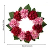 Fleurs décoratives Porte de couronne florale Couronnes de printemps d'été Saisons réutilisables pour le festival mur de mariage décor de jardin