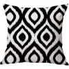 Pillow Black White Covers Home Decorative Case Geometric Pattern Square Throw For Car Sofa Seat Decor