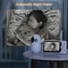 Monitors 4.3 Inch Baby Monitor Babyphone Security Video Pan Tilt Camera Digital Zoom Baby Nanny VOX Night Vision Temperature Monitoring