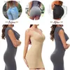 Bel karın şekillendirici kadınlar tam vücut shapewear kamisole kaymalar v boyun zayıflama şekillendirici bel korse karın kontrol kayması altında elbiseler için l2447