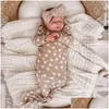 Blankets Swaddling Soft And Comfy Baby Blanket With 6 Layers Of Muslin Lace Perfect For Ddling Car Seat Er Or Poshoot Props Drop Deliv Otimz