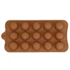 Stampi da forno da forno da cottura da 15 palline per cioccolato in silicone per torta decorazione del vassoio gommoso di caramella