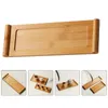 Teaware -sets Bandejas para comida Tray theekopschotel stand bamboe tafel vasthoudende serviceplaathouder