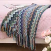 Cobertores Bohemian Tasselled Blanket Lounge Lounge Scandinavian Sofá Modelo House Hitching Toalha