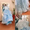 Summertime Girl Dresses Off The Shoulder Princess Tulle Puffy First Communion Birthday Party Dress Cute Kids Gown 240327