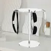 Jewelry Pouches Glasses Display Stand Eyewear Organizer Easy To Install Gift Acrylic Round Transparent Rotatable Sunglasses