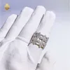 Designer bijoux hip hop vvs Moissanite Custom Hip Hop Cross Design Ring 925 Sterling Sliver Moisanite Rings for Men and Women