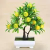 Decorative Flowers Durable Portable Faux Orange Tree Ornament Home Artificial Potted Flower Fake