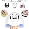 Dryers SUN X5/X10 UV LED Nail Lamp for Manicure 120W Professional Nail Dryer with 45Leds Nail Drying Lamp for Quick Dry Gel Nail Polish