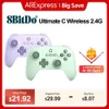 Controller di gioco Joysticks 8BITDO Ultimate C Wireless 2.4G GamePad da gioco GamePad per PC Windows 10 11 Steam PC Raspberry Pi Android Q240407