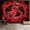 Tapisseries dragon étoilé ciel tapisserie chinois totem décor intérieur mur suspendu anime polyester plage serviette