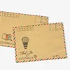 Present Wrap 8 PCS Kraft Paper Envelope Air Mail Western Style Supplies Letter Storage