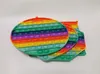 Push Blase Sensory Bubble Rainbow Toys Accessoires Kinder Krawatte Flecken Patchwork Angst Stressabbau Pooits Tiktok Desktop Puzzle B1264928