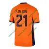 Memphis Nederlandse voetbalshirt 2024 Holland Club Jersey de Jong Virgil Dumfries 24 25 Bergvijn shirt Klaassen blind de ligt Men Kids Kit voetbalshirt