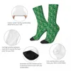 Chaussettes masculines St Patricks Day Shamrock Products Ice Hockey Male Mens Femmes Summer Stockings Polyester