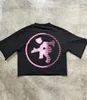 Американская уличная одежда Y2K Top Harajuku Print Негабаритная графическая футболка готическая хлопчатобумажные рубашки пары Goth Grunge Женская одежда 240329