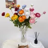 Fleurs décoratives fleur artificielle thé de soie prune fausse plante décor de la maison décoration de mariage PO accessoires