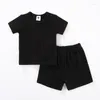 Vêtements Fashion Summer Baby Boy Boy Girls Vêtements Enfants Enfants à manches courtes Shorts Top Shorts Contrôles Casual Jogger Set Toddler Pyjama