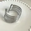 Pulseira de pulseira multicamada de pulseira de metal ajustável jóias personalizadas premium para mulheres acessórios unissex