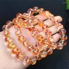 Dekorative Figuren 12mm Natural Koi Phoenix Feder Quarzaltz Armband glatte Edelstein Reiki Heilungsschmuck Energie Urlaub Geschenk 1PCS