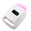 Anschlüsse 96W wiederaufladbare Nagellampe mit Batterie professioneller rotes Licht Nagellacktrockner LED -Licht für Nägel drahtloser Nagel -UV -LED -Lampe