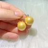 Orecchini per borchie Golden Round Shell Pearl 18K Orena Modern Formale Unisex Giomstone Di ogni giorno Office di cerchio personalizzato in perline Arte Bohemian