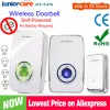 Doorbell Outdoor Wireless Doorbell Waterproof Smart Home Door Bell Chime Kit LED Flash Security Alarm House Self Powered No Battery Bell