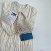 Borse da sera 2024 Summer Weaving Spalla per donne Corea Piccola bottina di borse e borse da donna di cotone fatto a mano