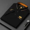 Summer Designer Polo Shirt High End broderad kortärmad bomullspoloskjorta Mens Topps Korean Fashion Clothing Summer Luxury Tops Asian Size M L XL XXL XXXL