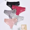 6pcs s4xl Plus taille Femmes sous-vêtements Sexy Lace Panties Low Tonds Ghongs G String pour Beautiful Lingerie 240407