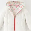 Down Coat 2024 Winter voll für Mädchen warme Jacke Kinder Kleinkind Kinder Kleidung Druckjacken